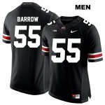 Men's NCAA Ohio State Buckeyes Malik Barrow #55 College Stitched Authentic Nike White Number Black Football Jersey HC20L06HW